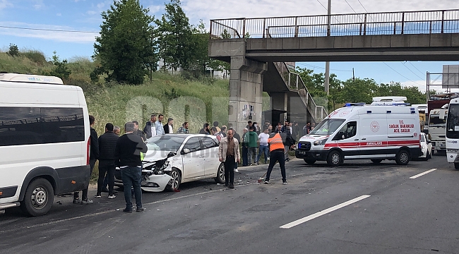 Çorlu'da zincirleme kaza: 4 yaralı