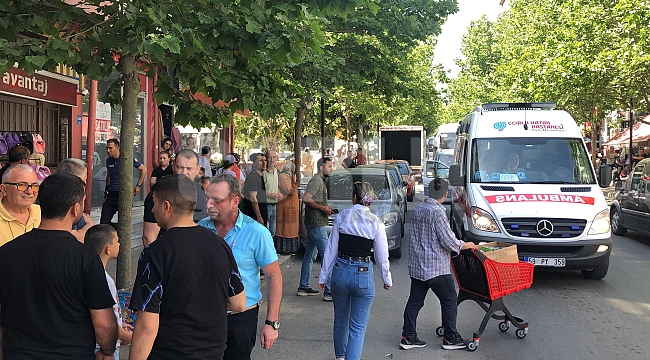 Yere çöp attı diye uyardığı kişiyle girdiği kavgada bıçaklandı... O anlar kamerada